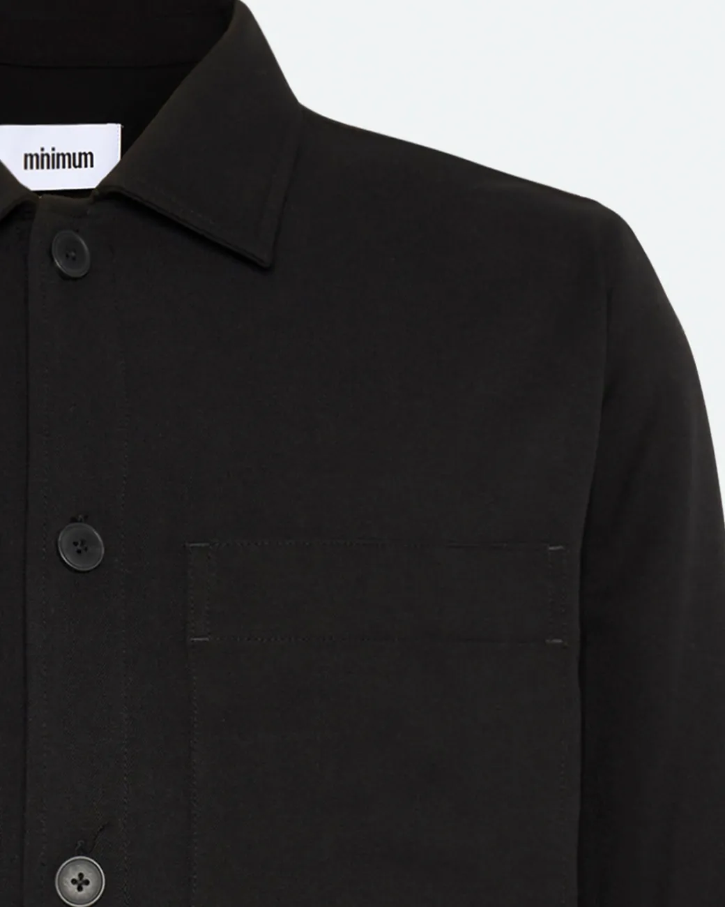 Minimum Overshirts | Shirts | Weslan Reg 3921 - Black