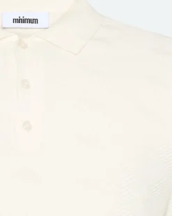 Minimum Knitwear | Wyatt knit polo 4121 - Coco Milk CocoMilk