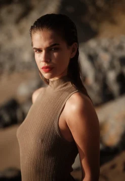 Minimum Knits | Zita knit top 4152 - Mermaid