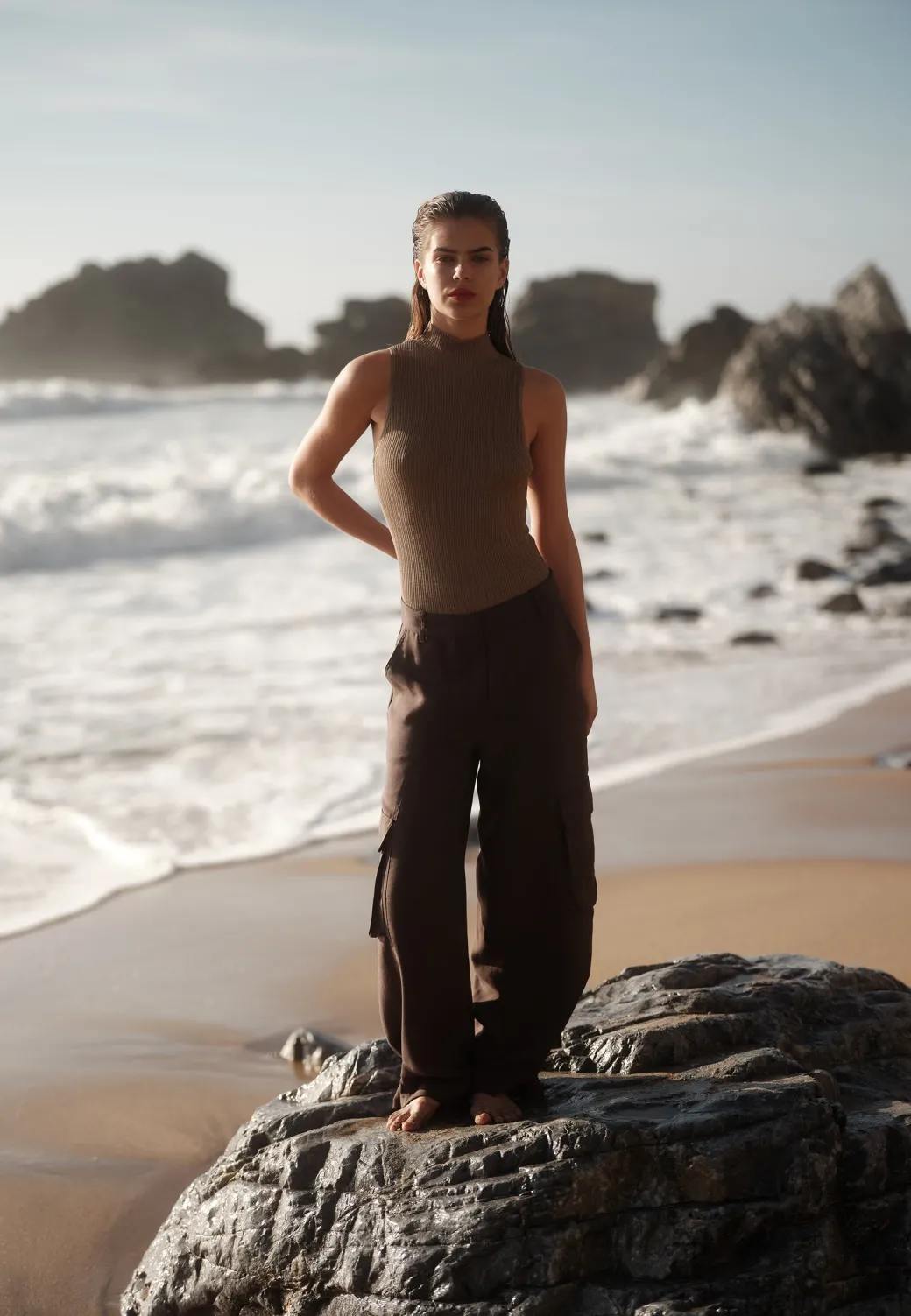 Minimum Knits | Zita knit top 4152 - Mermaid